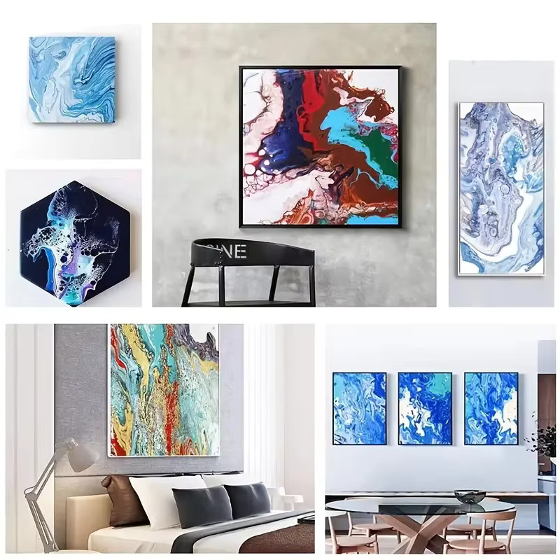 Transparentes Silikon-Ausgießöl als Zellaktivator für Acryl- und Aquarellfarben - Bild 5
