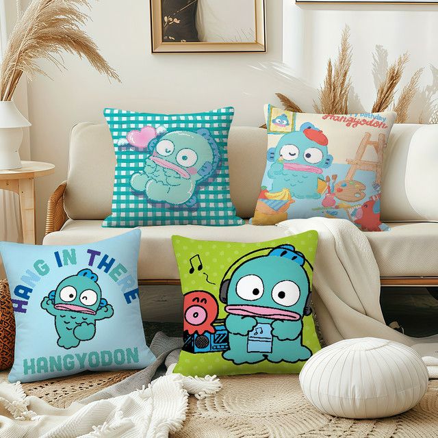 Sanrio Hangyodon Kissenbezug im Kawaii Design für Sofa und Wohnzimmer - Bild 1