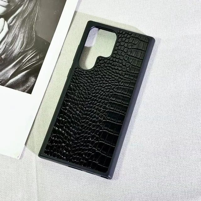 Gothic Business Lederhülle in Schwarz für Samsung Galaxy S25, S24 und S23 Ultra Plus Modelle - Bild 1
