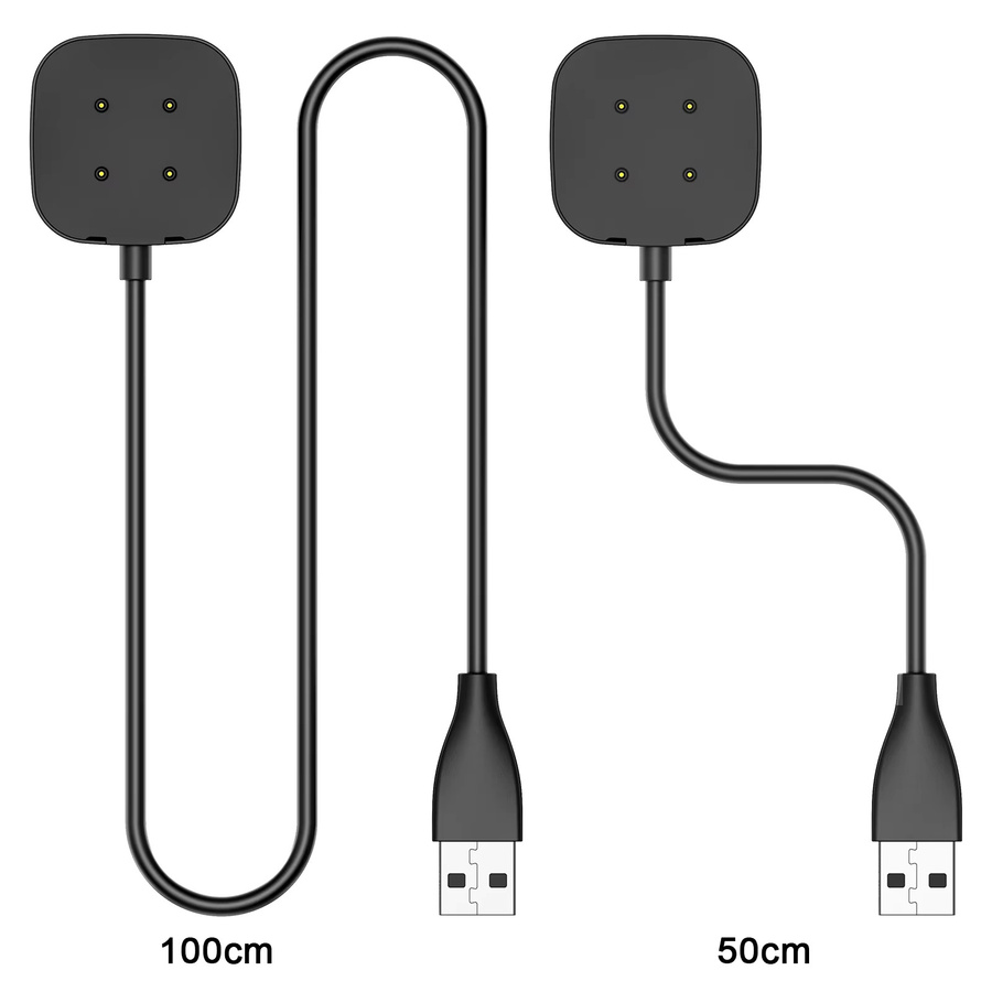Magnetisches Fitbit Ladegerät für Versa 3 und Sense Smartwatch, USB-C Ladekabel in Schwarz - Bild 5