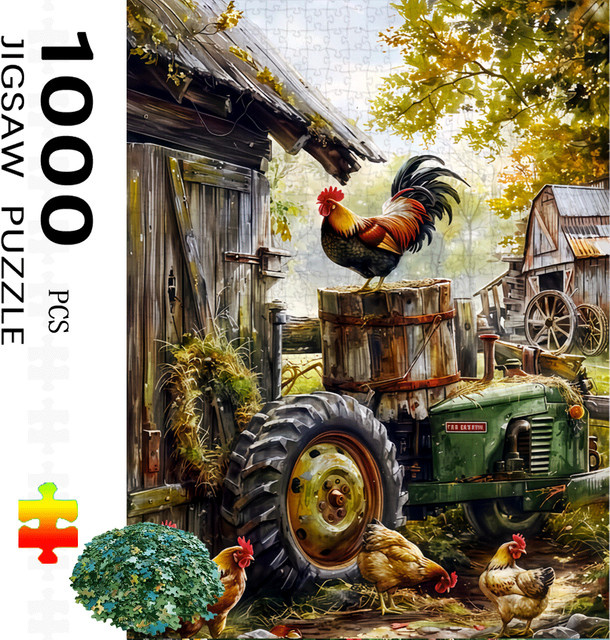 AZNM Bauernhofszene Puzzle, 1.000 Teile - Bild 1