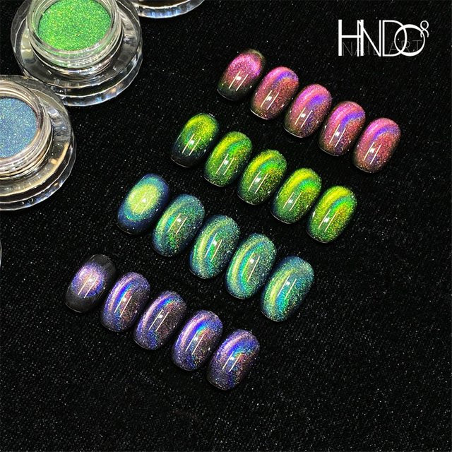 HNDO Magnetpulver Holographisches Regenbogen-Katzenauge, Schimmernd - Bild 1