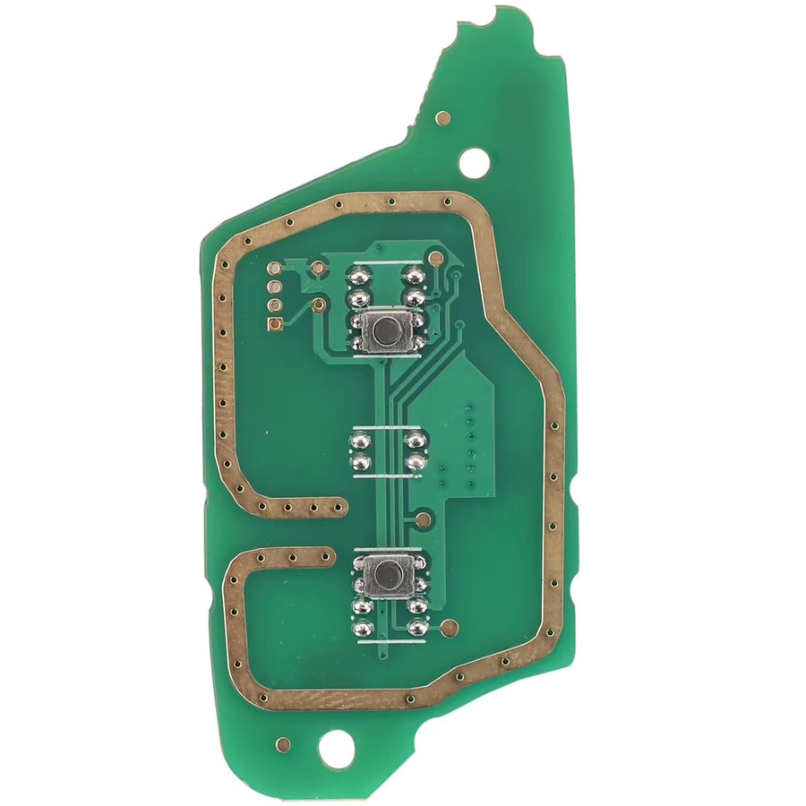 Jingyuqin Auto Remote Key Fob Shell für Renault Master Kangoo Clio Twingo mit NE72 VAC102 Klinge und PCF7946 Chip 433MHz - Bild 4
