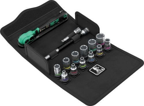Wera 8100 SA 13 Zyklop Comfort Knarrensatz 1/4 Zoll in Schwarz Grün Multicolour - Bild 1