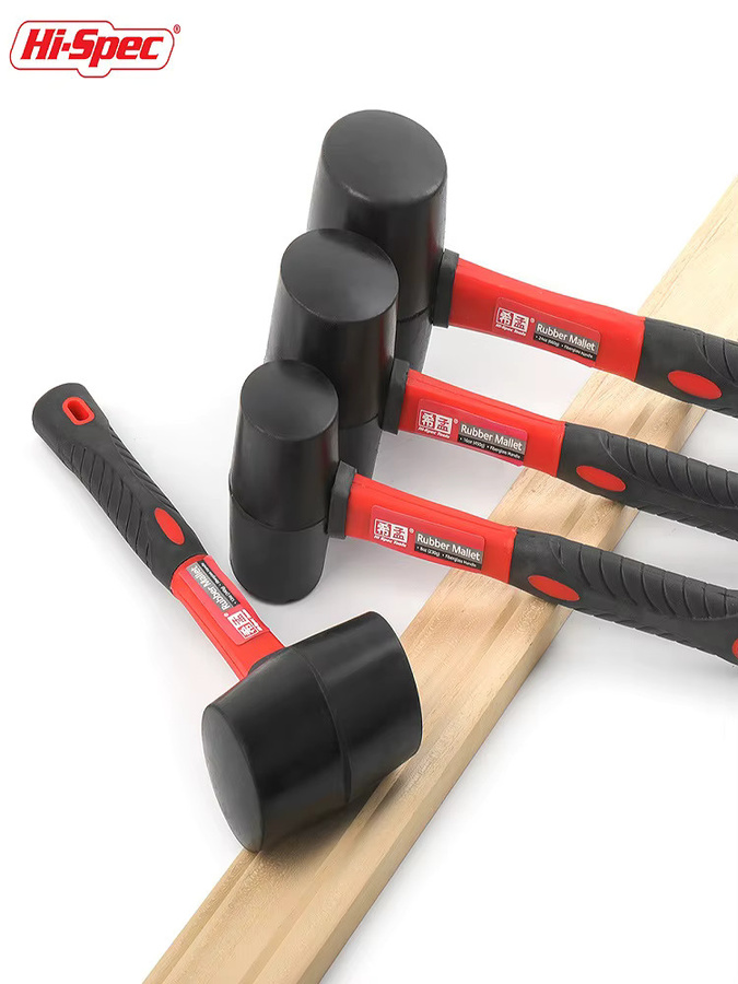 Hi-Spec Double Face Gummihammer mit isoliertem Griff und rutschfestem Griff für Installation und Heimwerken (8/16/24 Oz) - Bild 6