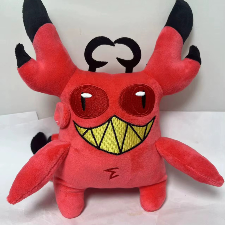 SHAN JI X Verfluchte Katze Alastor Plüsch, Fantasy, Rot, 25cm - Bild 2