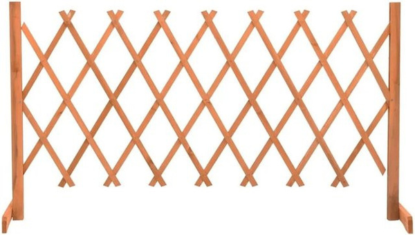 vidaXL Garten-Rankgitter aus Massivholz in Orange, Höhe: 150 cm, Breite: 80 cm