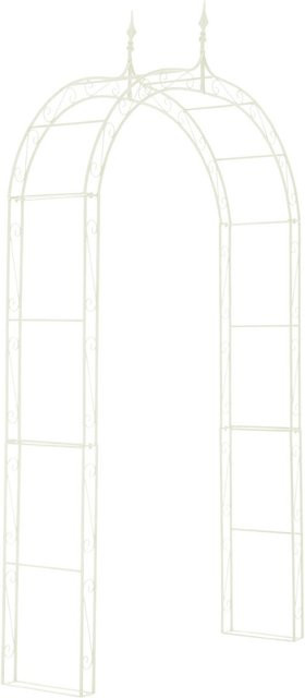 TPFGarden Rosenbogen Lena Klettergerüst aus Metall in Antik-Creme, B/T/H: 264 x 147 x 37 cm - Bild 1
