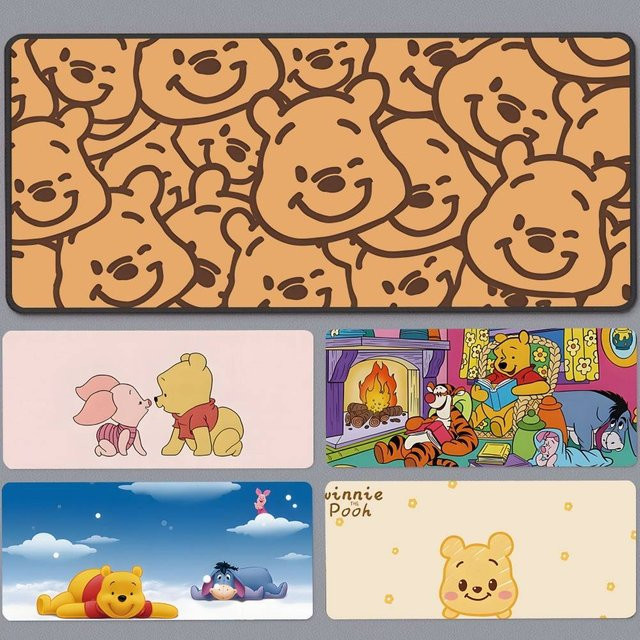 52TOYS W-Winnies The Pooh Mauspad Landschafts-Schreibtischunterlage für Laptop und Tastatur - Bild 1