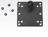 Zebra RAM Mount VESA100 Halterung mit C-Size 1.5 Ball und 4,75 SQ in Schwarz (RAM-246U) - Bild 1