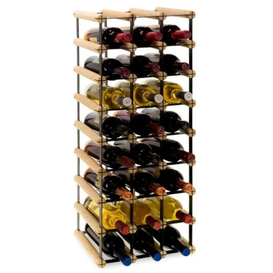 PROREGAL Modulares Weinregal Vinotega aus massivem Kiefernholz in Natur, H x B x T: 82,5 x 32,5 x 24,5 cm - Bild 2