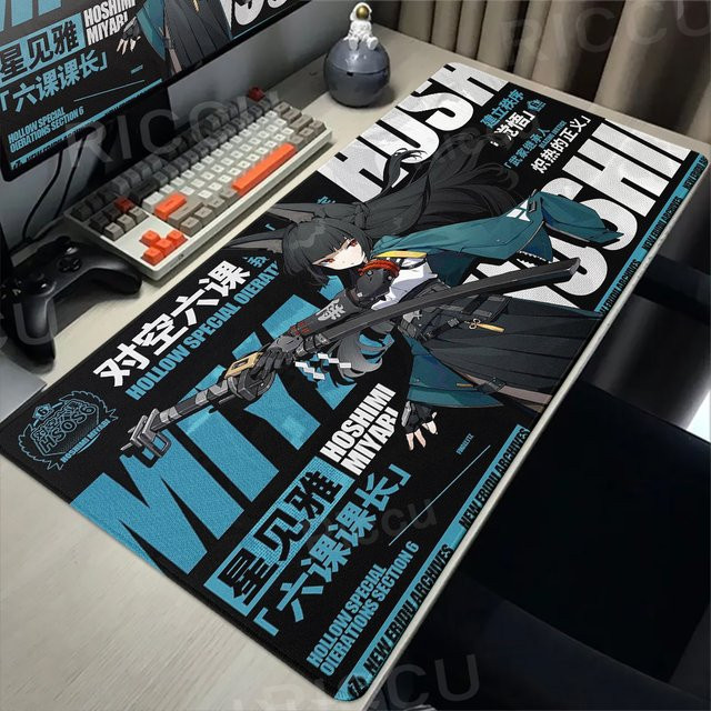 Zenless Zone Zero ZZZ Gaming Mousepad mit Nicole, Ellen, Zhu Yuan und Hoshimi Miyabi in Multicolour, XXL Mousemat für Office und Gaming - Bild 1