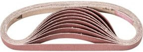 PFERD Korund Schleifband BA für Bandschleifer, Körnung A180, Braun, B: 10 mm, L: 330 mm - Bild 1