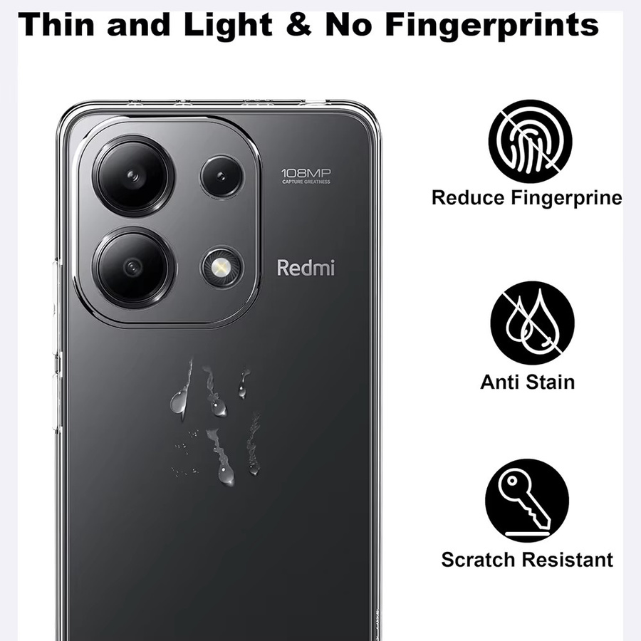 Stoßfeste Silikon Schutzhülle für Xiaomi Redmi Note Serie in Transparent - Bild 3