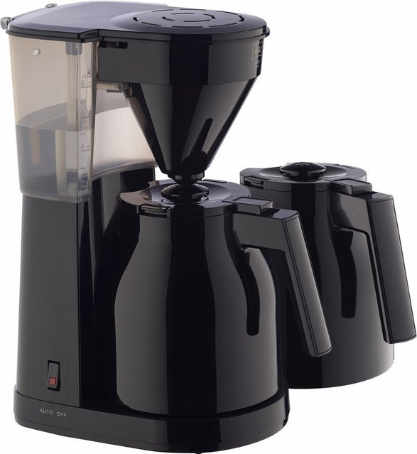 Melitta Easy II Therm Filter-Kaffeemaschine mit 2 Thermokannen in Schwarz - Bild 1
