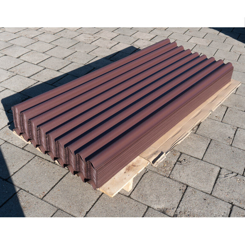 PVC Wellplatte 94/34 von Friedrich von Lien AG in Braun, Länge: 200 cm - Bild 1