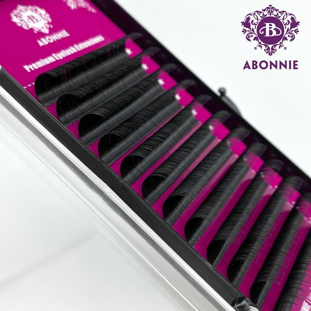 Abonnie Fluffy Classic Lashes Extensions Einzelwimpern, Black, Unisex - Bild 1