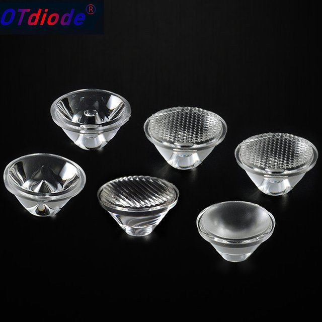 Transparente PMMA LED-Linsen als Reflektor und Kollimator für E27 und MR16 LED-Leuchtmittel, Durchmesser: 20 mm - Bild 1