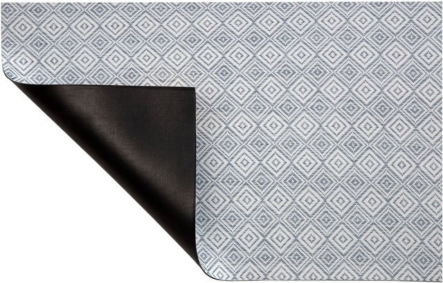 Karat Outdoor-Teppich Savona mit geometrischem Design in Blau - Bild 1