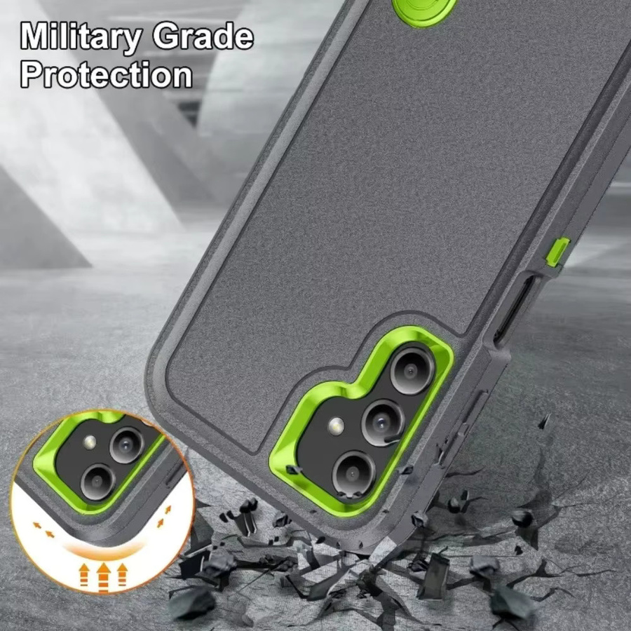 OTT Armor Defender Case Schutzhülle für Samsung Galaxy A17 A07 A56 A36 A26 A16 A06 A15 A54 5G in Rot und Grau - Bild 2