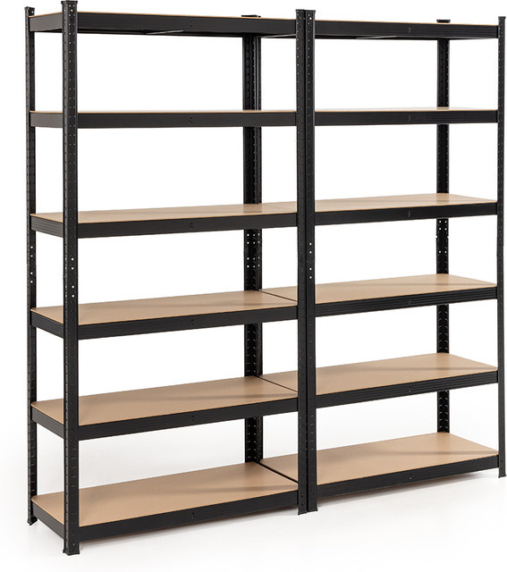 Tech Craft Schwerlastregal 2er Set mit 6 Ablagen, Höhe: 180 cm, Breite: 90 cm, Tiefe: 40 cm - Bild 1