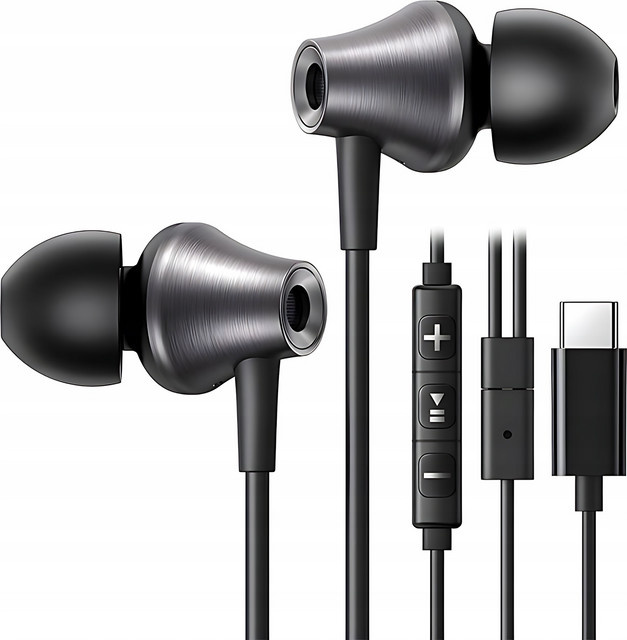 UGREEN EP105 Handsfree In-Ear Kopfhörer mit USB-C Anschluss, Schwarz - Bild 1