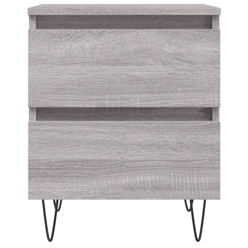 Vidaxl Nachttische im 2er-Set in Grau im Industrial-Design, B/T/H: 40 x 35 x 50 cm - Bild 4