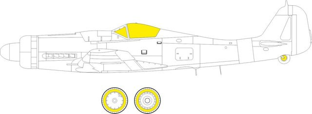 Eduard Focke Wulf Fw 190 D-9, Fahrzeug, Weiß - Bild 1