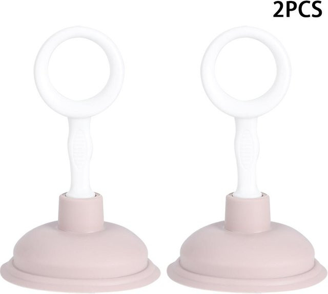 2er-Set Handheld Saugrohrreiniger von OutsideWorld zur Rohrreinigung für Küche und Badezimmer in Pink/Rosa - Bild 1