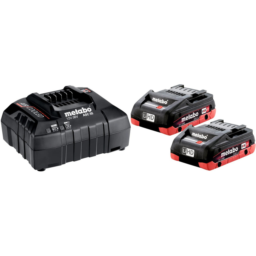 Metabo Akku-Basis-Set 2 x LiHD 4,0 Ah in Schwarz - Bild 2