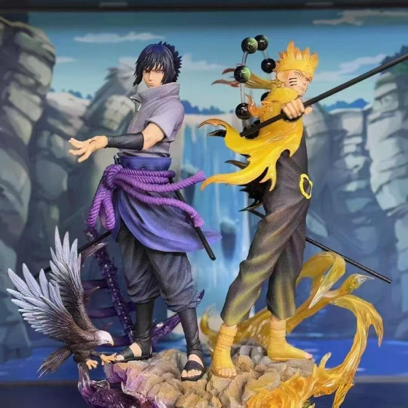 Yiran toy 1 Naruto Shippuden Naruto Uzumaki Uchiha Sasuke Actionfigur PVC - Bild 3