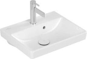 Villeroy & Boch Handwaschbecken AVENTO in Weiß, rechteckig, B/T: 45 x 37 cm - Bild 1