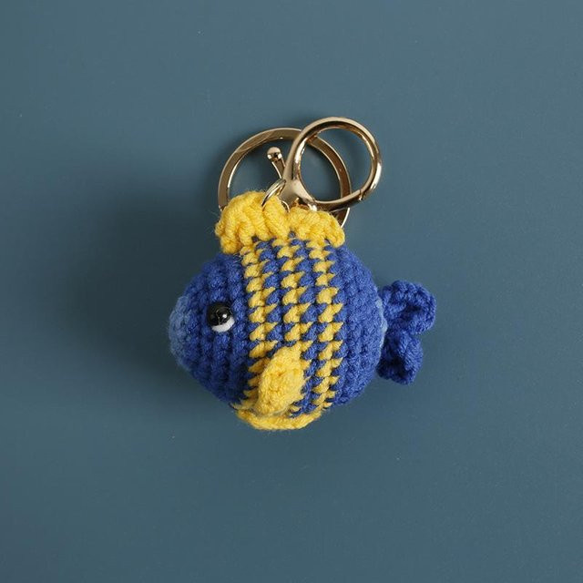 Linyi toy Schlüsselanhänger, Strick-Goldfisch, Clownfisch, black, Unisex - Bild 1