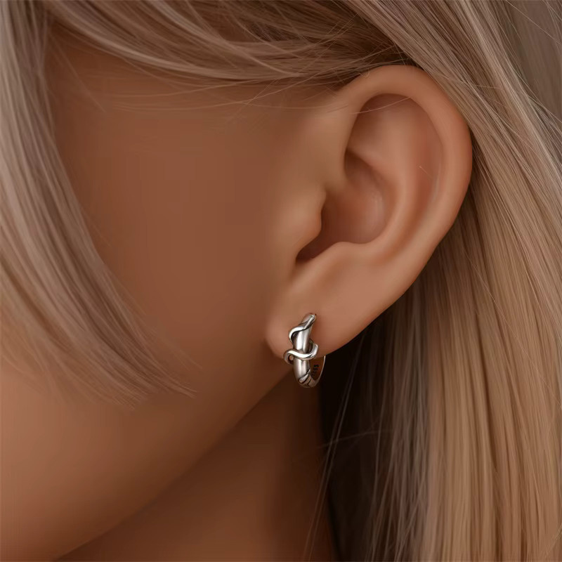 Creolen 925 Silber, minimalistisch, Damen - Bild 2