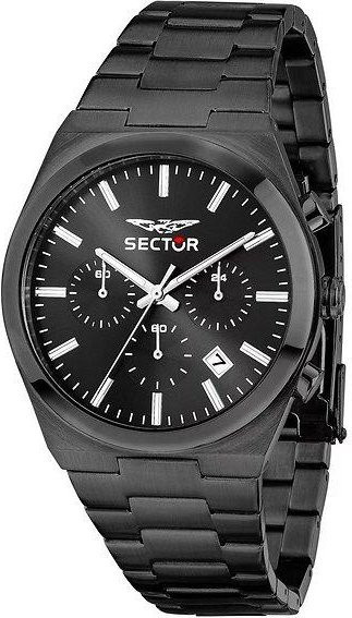 Sector Chronograph, Edelstahl, Quarz, Schwarz, Herrenuhr - Bild 1