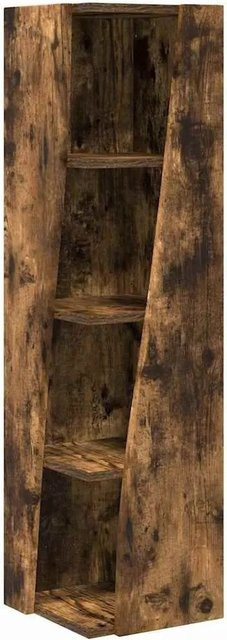 vidaXL Eckschrank aus Holzwerkstoff in Geräucherte Eiche, B/T: 27,5 x 27,5 cm, Höhe: 102 cm - Bild 1