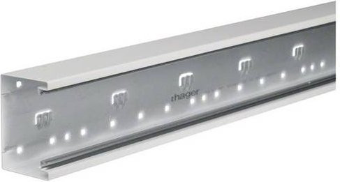 Hager Brüstungskanal Unterteil BRS6510017035 Grau B: 100 mm, L: 2000 mm - Bild 1