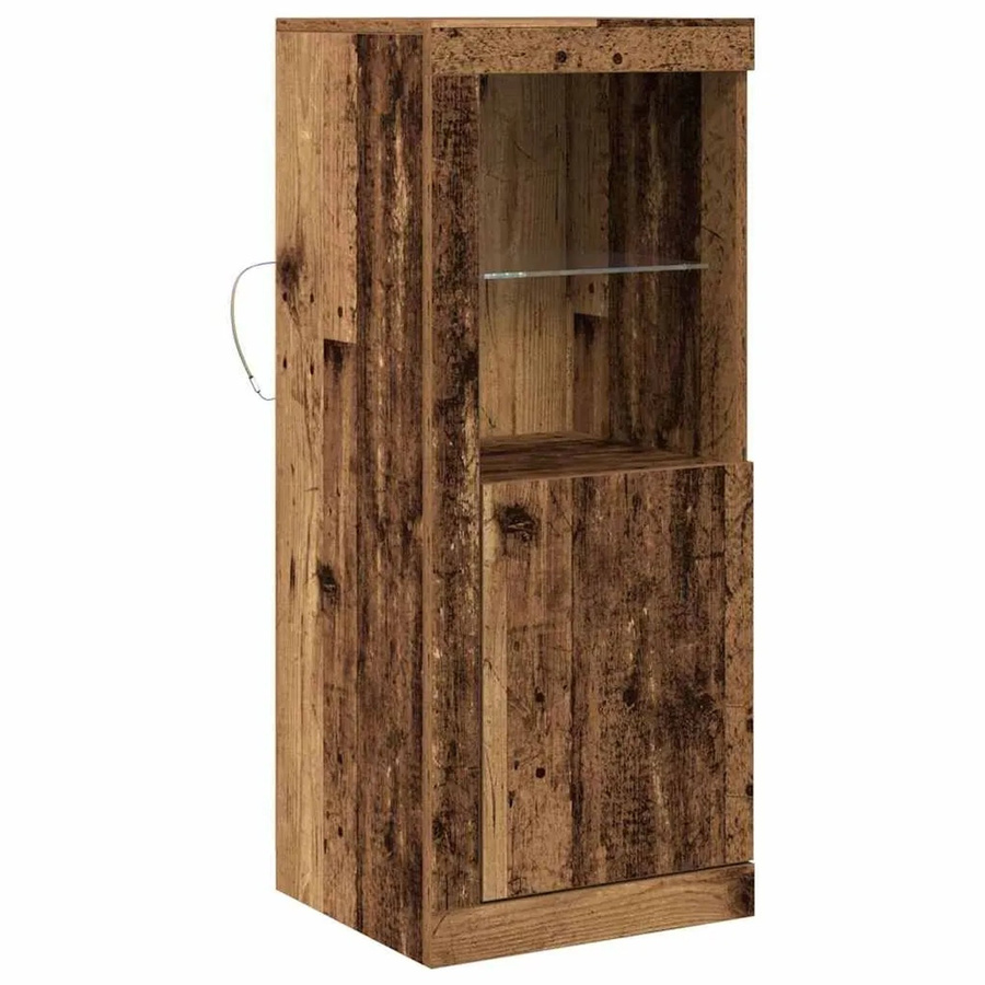 vidaXL Sideboard Braun aus Holzwerkstoff in Rustik-Optik, B/T/H: 41 x 37 x 100 cm - Bild 1