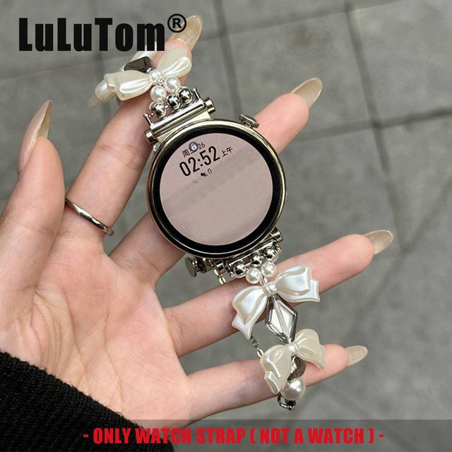 LuLuTom Uhrenarmband Edelstahl, Kristall, Silber, Unisex - Bild 1