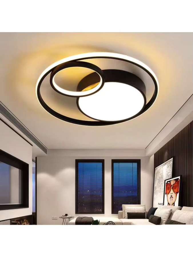 JIANKEXING LED-Deckenleuchte in Ringform, minimalistisches Design in Weiß für Schlafzimmer und Wohnzimmer - Bild 6