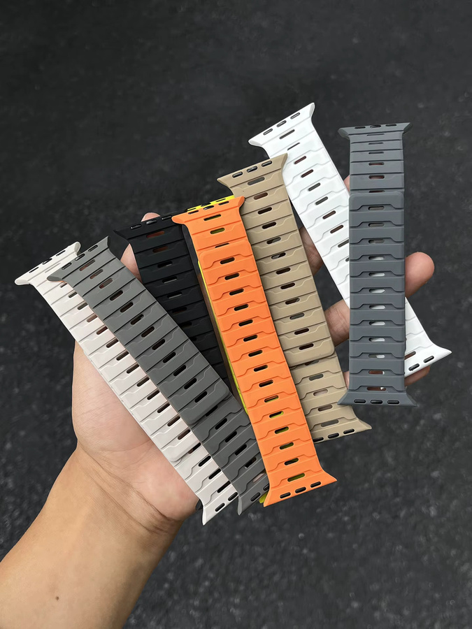 EIMO Uhrenarmband Silikon, Weiß, Unisex - Bild 1