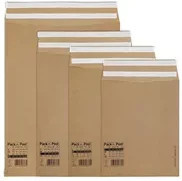 Selbstklebende Faltentasche aus Kraftpapier von Mayer Bestpac GmbH in Braun, B: 34 cm, H: 42 cm - Bild 1