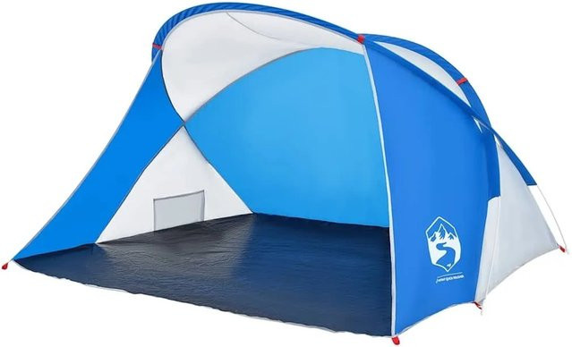 Furnicato Pop Up Strandzelt in Azurblau, B/T/H: 225 x 158 x 115 cm - Bild 1