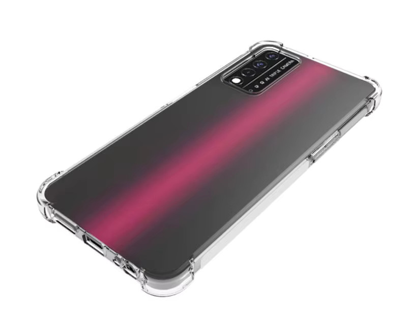 EUCAGR Silikon Schutzhülle mit Airbag-Funktion für T-Mobile Revvl V Plus 5G, Transparent - Bild 2