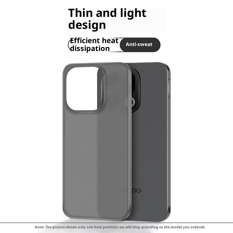 Luxus matte Schutzhülle für OPPO Find X9 Pro in Schwarz, ultradünne stoßfeste PP-Schutzhülle - Bild 2