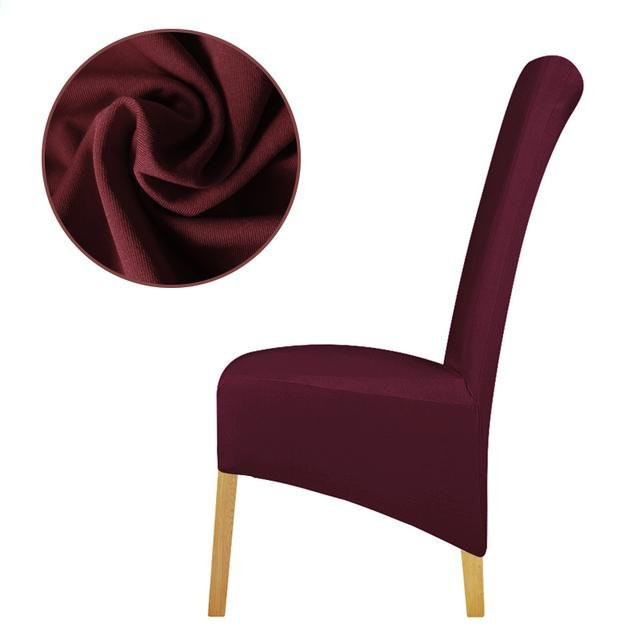 Yiran Furniture Stuhlhusse XL in Lila mit langer Rückenlehne im Europa-Stil für Esszimmerstühle - Bild 1
