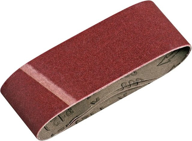 LUX-TOOLS Schleifband K120 für Holz, Metall und Farbe, Breite: 7,5 cm, Länge: 45,7 cm - Bild 1