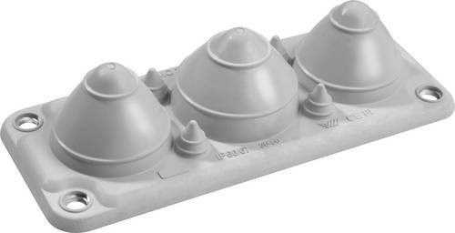 Schneider Electric Kabeldurchführung aus thermoplastischem Elastomer in Lichtgrau (RAL 7035) - Bild 1