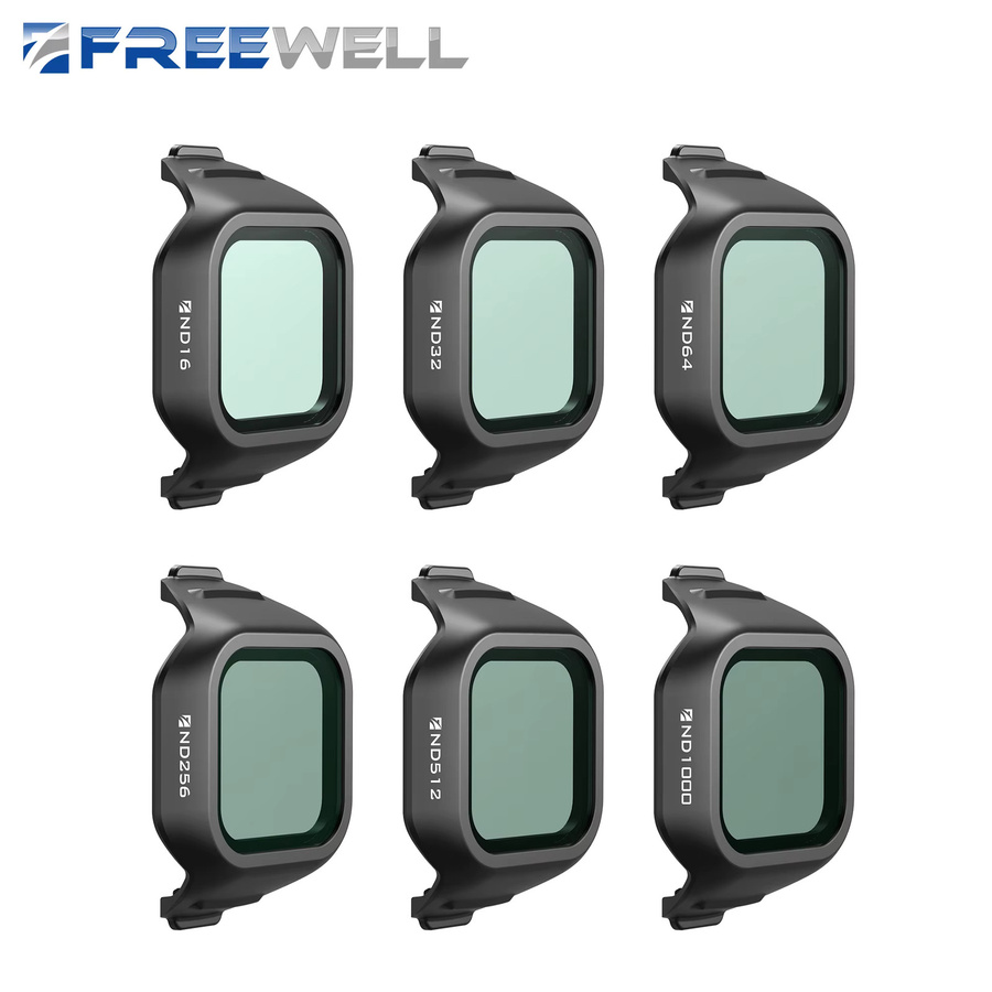 Freewell All Day 6er-Pack ND-Filter Set für DJI Mini 5 Pro in Schwarz (ND16/32/64/256/512/ND1000) - Bild 5