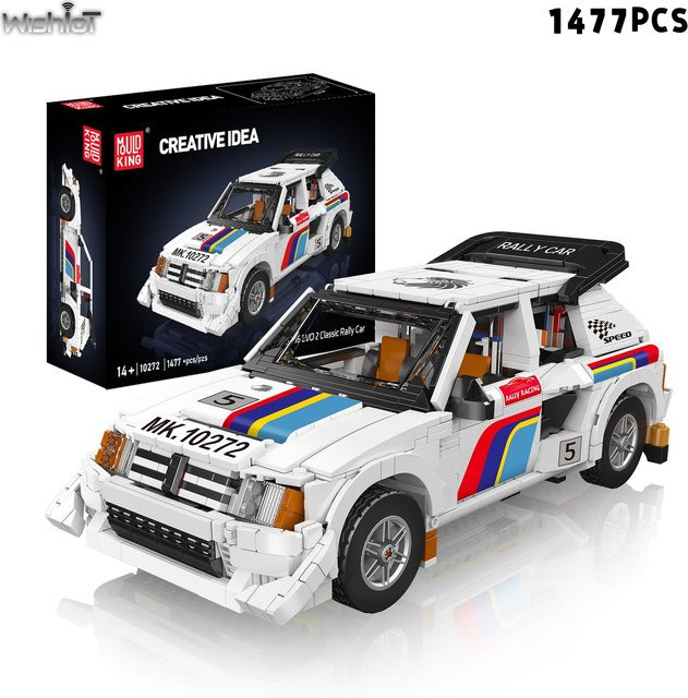 Mould King 10272 205 T16 EVO 2 Klassisches Rallye-Auto, Baustein-Set, 1477 Teile, ab 14 Jahren - Bild 1